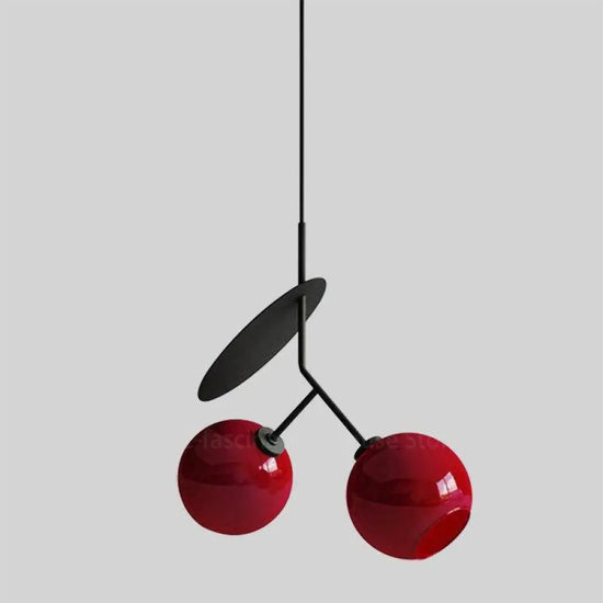 Suspension Led Métal Design Cerise Luminaire Chambre