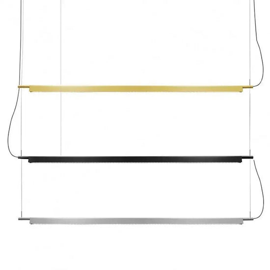 Suspension Led Métal Loft Longue Doré / 120Cm Luminaire Doré