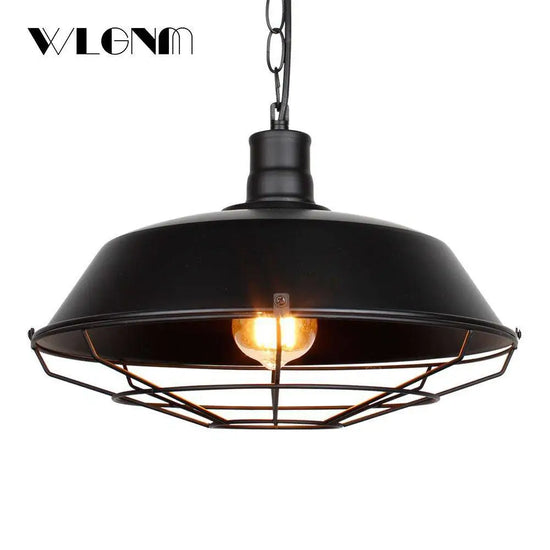 Suspension Led Métal Loft Rétro Luminaire Chambre