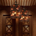 Suspension Led Métal Style Cage Oiseaux Luminaire Chambre