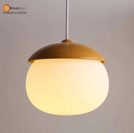 Suspension Led Moderne Bois Arrondi D Luminaire Chambre