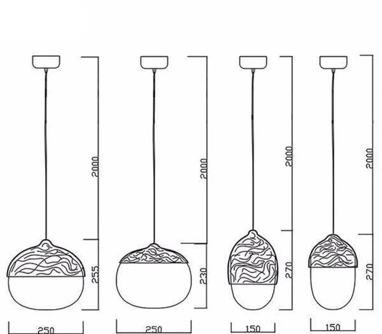 Suspension Led Moderne Bois Arrondi Luminaire Chambre
