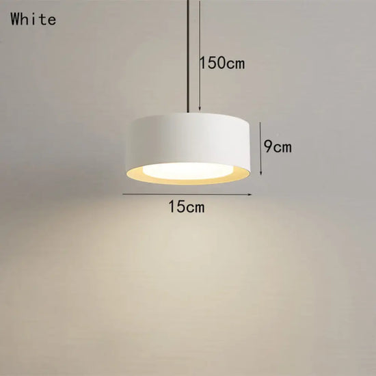 Suspension Led Moderne Reese Métal Blanc / Chaude Luminaire Doré
