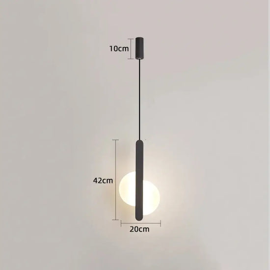 Suspension Led Modernes Au Design Élégant. A Noir / C.a. 110 V-130 V Lumière Blanche Applique