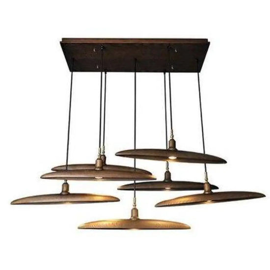 Suspension Led Nordic Bois Abat-Jour Luminaire Chambre