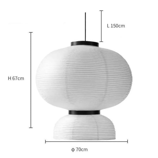 Suspension Led Papier Riz Danoise Luminaire Chambre