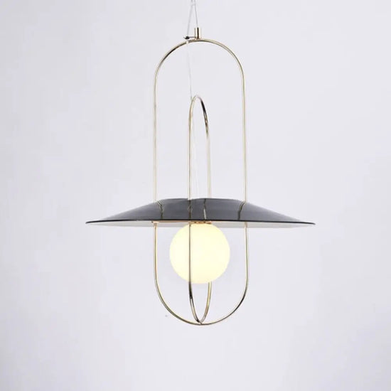 Suspension Led Post-Moderne Zane Verre Luminaire Chambre