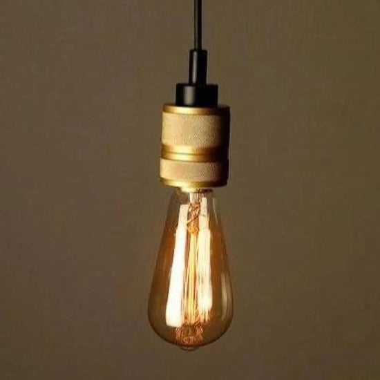 Suspension Led Rétro Edison Coffee A Luminaire Doré