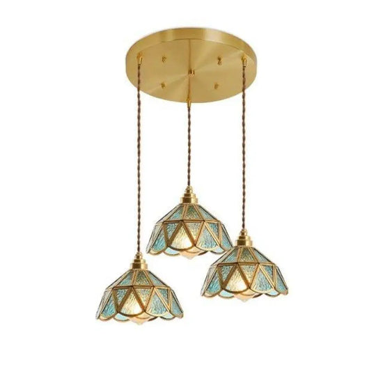 Suspension Led Rétro En Verre Doré G / 4W Luminaire