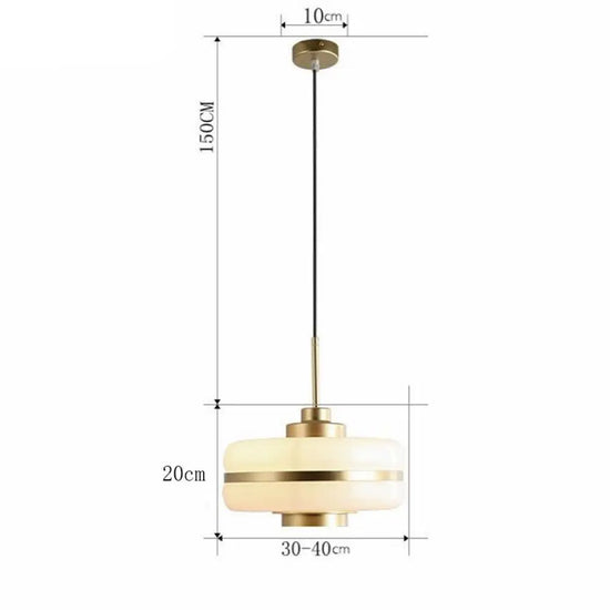 Suspension Led Rinna Blanc Doré Luminaire Chambre