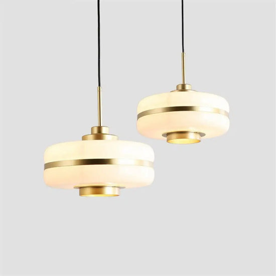 Suspension Led Rinna Blanc Doré Luminaire Chambre