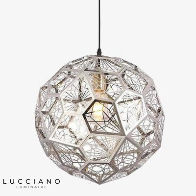 Suspension LED ronde ajourée