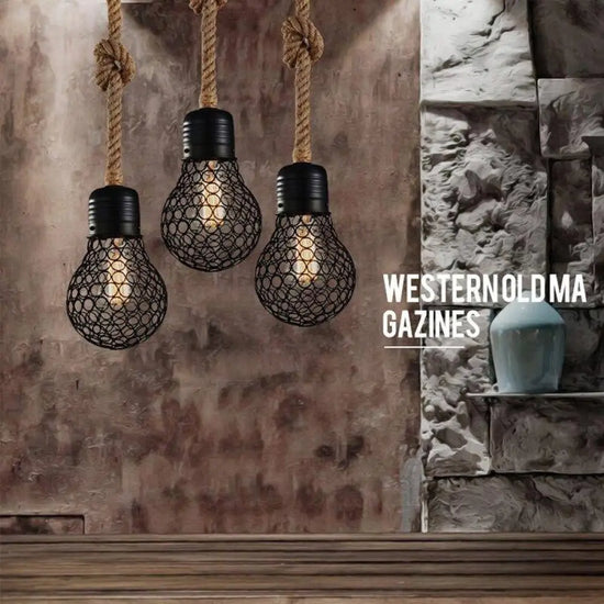 Suspension Led Rustique Imitation Ampoule Luminaire Chambre