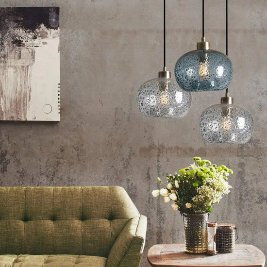 Suspension Led Verre Coloré Life Luminaire Chambre