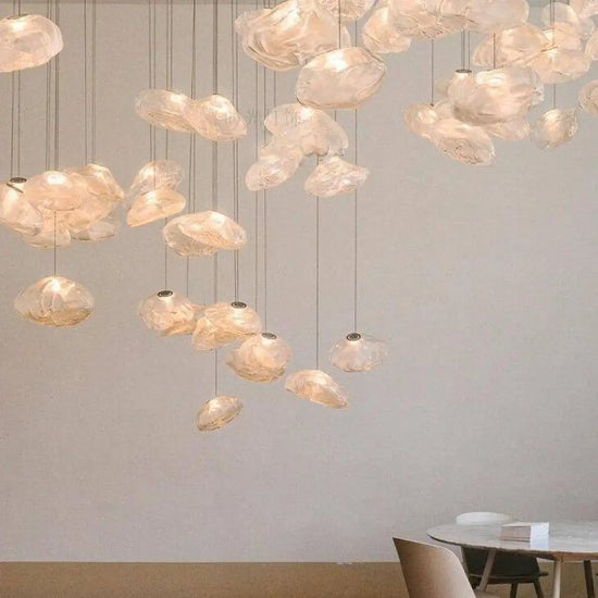 Suspension Led Verre Soufflé Hang Style Luminaire Chambre