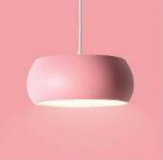 Suspension Ronde Creative Et Colorée Rose / 25Cm Luminaire Chambre
