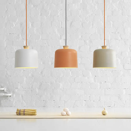Suspension Scandinave Maloe Métal Bois Luminaire Chambre