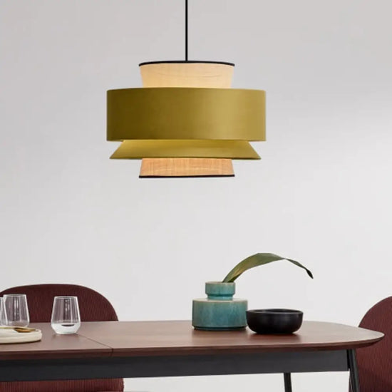 Suspension Tissus Moderne Multi-Abat-Jour Luminaire Chambre
