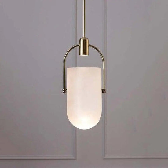 Suspension Verre Lumineuse Et Dorée Moderne A / Froide Luminaire Chambre