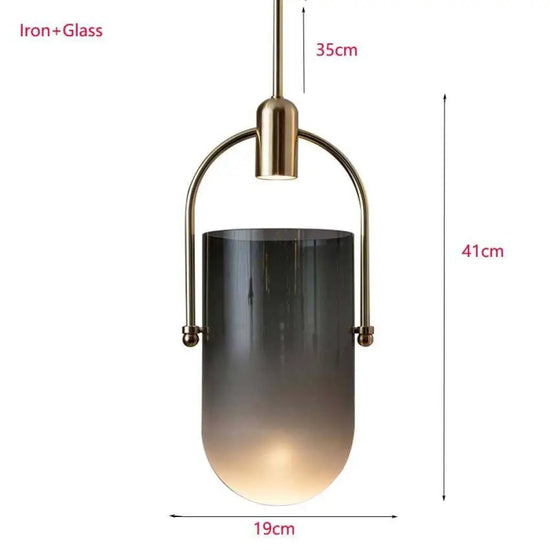 Suspension Verre Lumineuse Et Dorée Moderne Luminaire Chambre