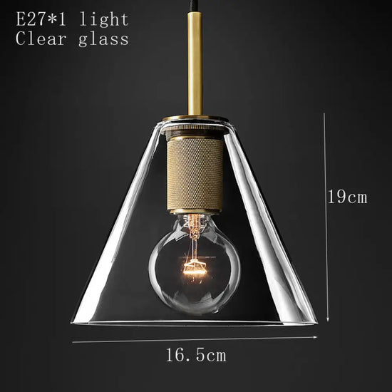 Suspension Verre Métal Doré Haivy A - / 220V Luminaire Chambre