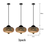 Suspension Verre Multicolore 3D Kaili 3 - D Luminaire Chambre