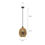 Suspension Verre Multicolore 3D Kaili B Luminaire Chambre