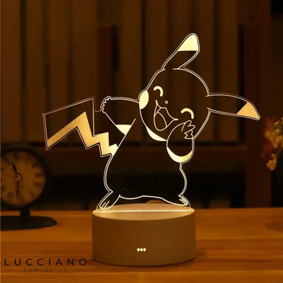 Veilleuse 3D Led Pikachu