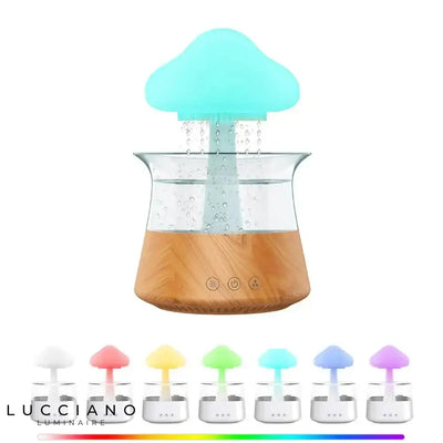 Mushroom Shape LED Night Light and Air Humidifier