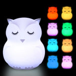 Veilleuse bébé hibou rechargeable télécommandée