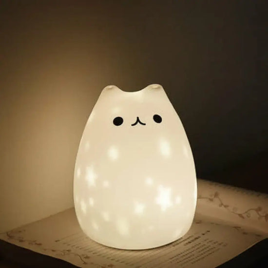 Veilleuse chat pour bébé rechargeable