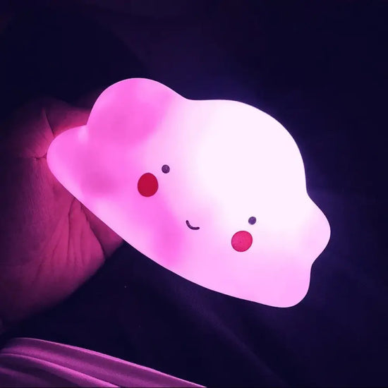 Veilleuse de chevet pour bébé à led en forme de nuage