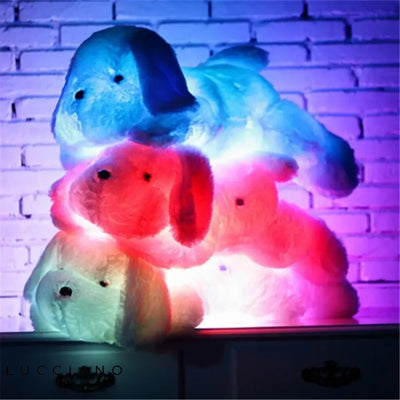 LED dog plush night light for children