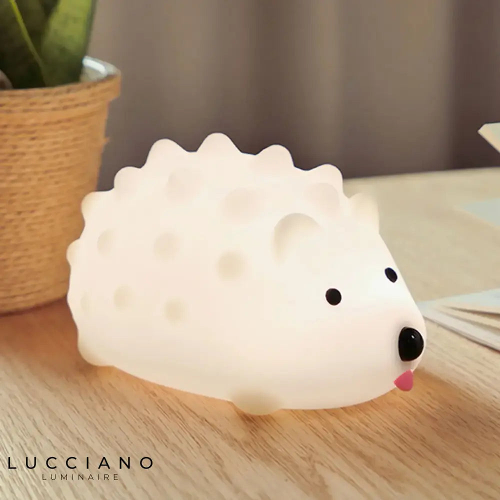 HEDGEHOG-Lampe Veilleuse LED sans fil hérisson Résine H9cm