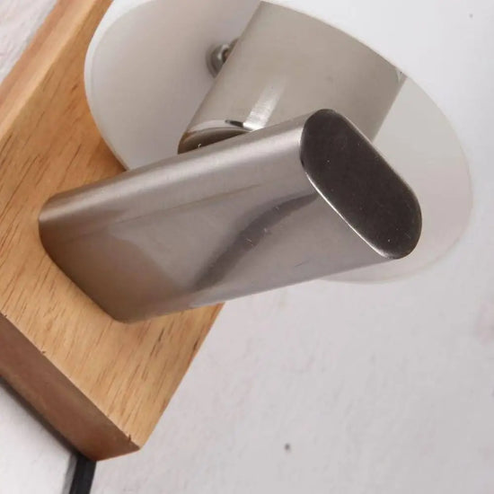 Voici La Transformation: Applique Murale En Bois Et Abat-Jour Design Vintage Chambre