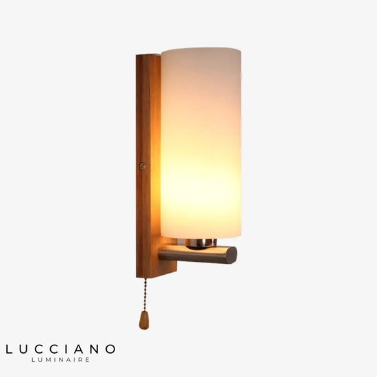 Voici La Transformation: Applique Murale En Bois Et Abat-Jour Design Vintage Chambre