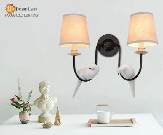 Voici La Transformation: Applique Murale Led Décorative Avec Oiseau Perché Chambre