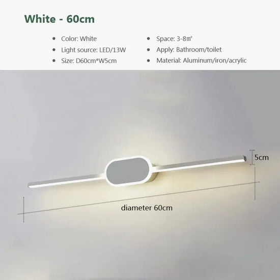 Voici La Transformation: Applique Murale Led Design Minimaliste Élégant Chambre