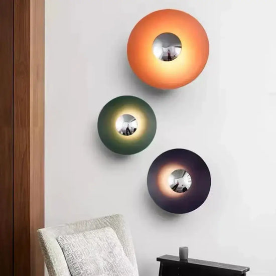 Voici La Transformation: Applique Murale Led Ronde Métal Design Moderne Élégant Chambre