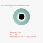 Voici La Transformation: Applique Murale Led Ronde Métal Design Moderne Élégant Chambre