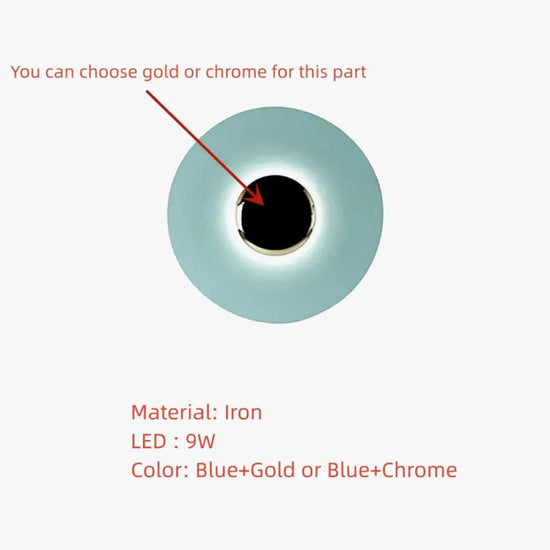 Voici La Transformation: Applique Murale Led Ronde Métal Design Moderne Élégant Chambre