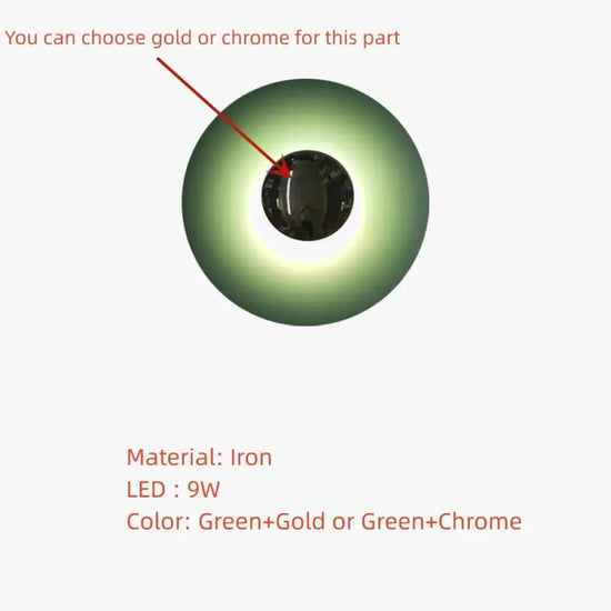 Voici La Transformation: Applique Murale Led Ronde Métal Design Moderne Élégant Chambre