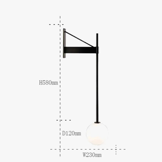 Voici La Transformation Du Titre: Applique Murale Design Scandinave Lumineux Élégant Chambre