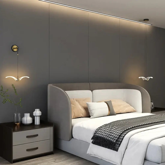 Voici La Transformation Du Titre: Applique Murale Led Nordique Design Élégant Applique Chambre