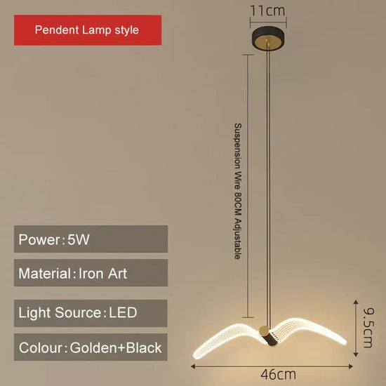 Voici La Transformation Du Titre: Applique Murale Led Nordique Design Élégant Lampe À Suspension
