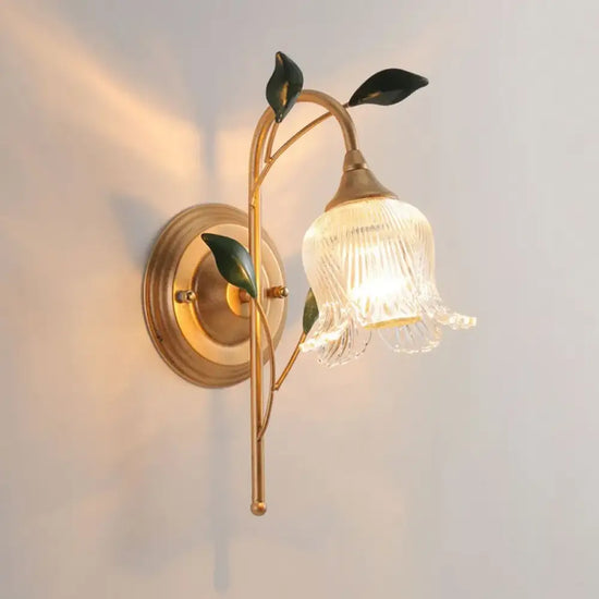 Voici La Transformation Du Titre: Applique Murale Pastorale Dorée Élégante Rustique Chambre