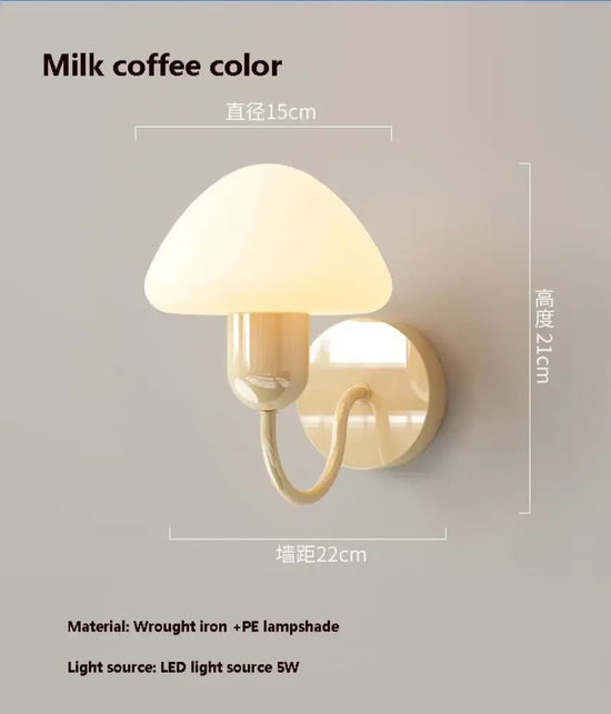 Voici Le Nouveau Titre: Applique Murale Champignon Lumineux Design Scandinave Un Chambre