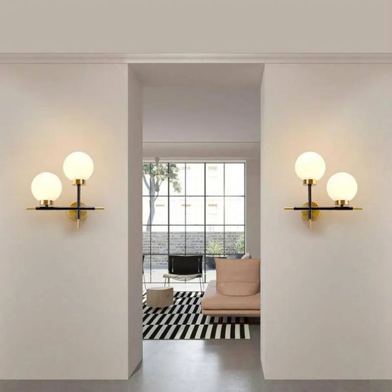Voici Le Nouveau Titre: Applique Murale Design Led Dorée Élégante Verre Chambre