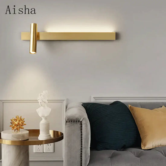 Voici Le Nouveau Titre: Applique Murale En Cuivre Design Lumineux Contemporain Chambre