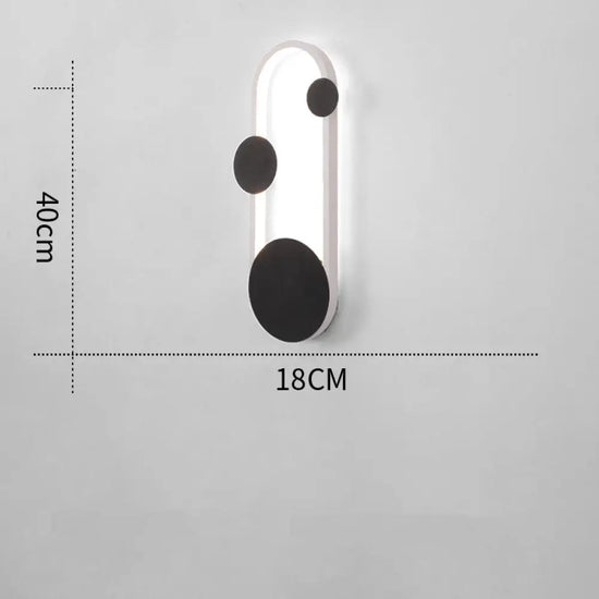 Voici Le Nouveau Titre: Applique Murale Moderne Design Élégante Led Ovale - Blanche / Chaude Chambre